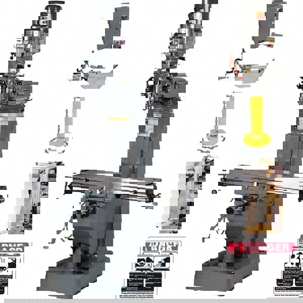 Knee Milling Machine: 6.75 x 18.75